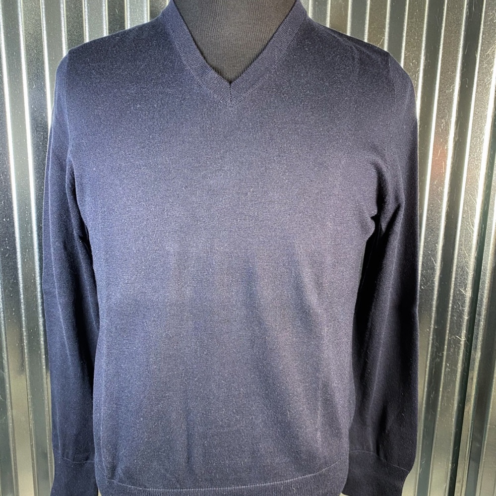 Banana Republic Blue V-Neck Sweater M